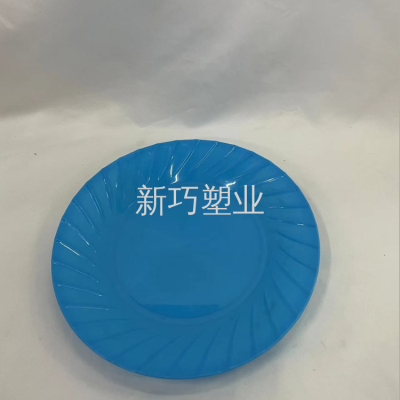 Wheat Straw Pizza Plate Household Shallow Plate Fruit Plate Wheat Straw Disc Household Plate round Plate Wholesale