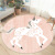 Cross-Border Thickened Cashmere Cartoon round Carpet Princess Children's Room Bedroom Bedside Blanket Hanging Basket Computer Chair Cushion