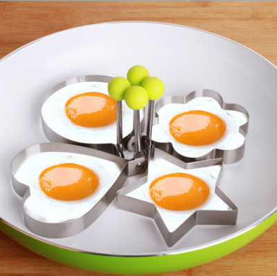 Creative Thickening Stainless Steel Omelette Maker Fried Egg Mold Omelette Mold Egg Frying Pan