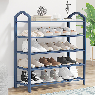 Simple Multi-Layer Shoe Rack Household Economical Dormitory Door Dustproof Storage Shoe Cabinet Space-Saving Assembly Small Shoes Shelf