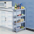 Multi-Layer Kitchen Storage Rack Vegetable Basket Bathroom Bathroom Washing Machine Storage Rack Floor Gap Snack Trolley