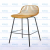 Bar Stool High Stool Northern European Modern Minimalist Bar Chair Home Backrest Bar Stool Outdoor Casual Hollow Chair