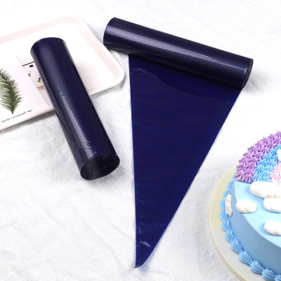 21-Inch Blue Rolling Bag Disposable Pastry Bag Transparent Thickened Cream Bag Cake Baking Tools