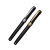 Factory Hot Selling Water-Based Signature Twin Pen Black Roller Pen Advertising Gift Pen Metal Pen Suit
