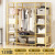 Wardrobe Simple Modern Economical Assembled Wardrobe Solid Wood Bedroom Wardrobe Rental Room Simple Cloth Little Closet