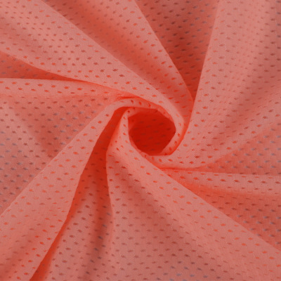 100D Nylon Small Hole Cloth Peach Heart Mesh Hole Fabric 185gt T-shirt Basketball Jersey Sportswear Fabric