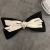 Korean New Camellia Hair Band Classic Style Bow Barrettes Black and White Letter Headband Elegant High-Grade Hair Accessories for Women