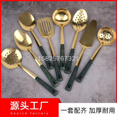 Stainless Steel Spatula and Soup Spoon Kitchenware Six-Piece Set Spatula Cooking Spoon Spatula Set
