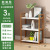 INS Nordic Style Shelf Simple Bookshelf Solid Wood Storage Rack Storage Rack White Shelf Floor Standing Shelf