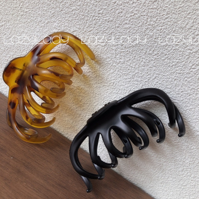 Suitable for Large Amount of Hair! French Style Temperament Retro Hawksbill Hair Claw Large Elegant Updo Hair Claw Hair Claw Clip Hairpin Back Head