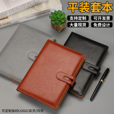 Spot Business Notebook Vintage Buckle Replaceable Inner Core Notepad Office Stationery Book Custom Logo