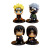 Naruto Q Version 4 Pieces Hand-Made Sitting Posture Naruto Sasuke Kakashi Skunk Cute Doll Car Decoration Car Accessories