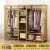 Wardrobe Simple Modern Economical Assembled Wardrobe Solid Wood Bedroom Wardrobe Rental Room Simple Cloth Little Closet