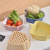 Apple Plastic Basket Double-Layer Two-Color Fruit and Vegetable Hollow Drain Basket Multifunctional Tableware Storage