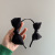 Korean Dongdaemun Elegant Double Side Black Bow Headband Female 2022 Internet Celebrity Sweet All-Matching Hairpin Headband