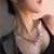 Titanium Steel Necklace Light Luxury Minority Hip Hop Trendy OT Necklace Pendant Versatile Autumn and Winter High-End Long Clavicle Chain Wholesale