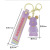 Hot Sale Couple Little Bear Doll Key Chain Exquisite Handbag Pendant Crystal Transparent Violent Bear Keychain Wholesale