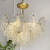 French Entry Lux Crystal Pearl Chandelier Italian Cream Living Room Dining Room Bedroom Room Romantic New Glass Lamps