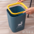 Kitchen Plastic Trash Can with Lid Living Room Bedroom Bathroom without Lid with Pressure Ring Wastebasket