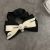 Korean New Camellia Hair Band Classic Style Bow Barrettes Black and White Letter Headband Elegant High-Grade Hair Accessories for Women