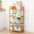 Storage Rack Wall Narrow Kitchen Floor Living Room and Bathroom Bathroom Small Sundries Seasoning Rack Multi-Layer Bamboo Storage Rack