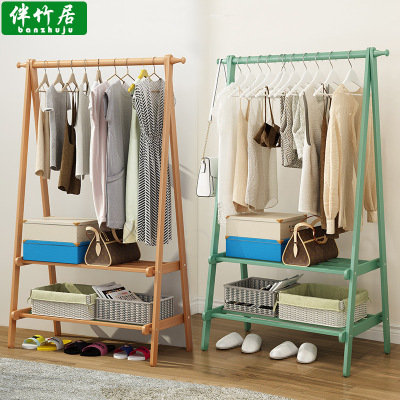 Coat Rack Floor Simple Modern Solid Wood Living Room Bedroom Storage Multifunctional Nordic Door Small Sling Cloth Rack