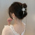 Elegant Pearl Camellia Grip Women's Back Head High-Grade Large Shark Clip New Updo Hair Clip Headdress