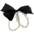 Korean-Style Double-Layer Pearl Soft Yarn Bowknot Hair Ring Trendy Bracelet Gentle Super-Fairy Head Rope High Elasticity
