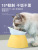 Cat Bowl Nordic Style Inclined High Foot Cat Basin Small Dog Cat Cartoon Neck Protection Food Basin Anti-Tumble Dog Bowl Pet Supplies