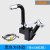 Copper Pull Basin Faucet Hot and Cold Rotating Black Matte Paint Washing Basin Telescopic Splash-Proof Faucet