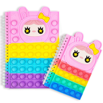 Rat Killer Pioneer Magic Color Decompression Rabbit Coil Notebook Multi-Functional Creative Diary Book Colorful Kaneng Funny Notes