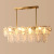 French Entry Lux Crystal Pearl Chandelier Italian Cream Living Room Dining Room Bedroom Room Romantic New Glass Lamps