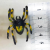 4cm Colorful Simulation Spider Halloween Sand Table Decoration Plastic PVC Children's Science and Education Cognitive Accessories Toy