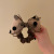 Polka Dot Bowknot Hair Ring Internet Celebrity 2022 New Organza Large Intestine Ring High Sense Bun Headdress Hair Ring