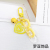 New Love Bell Car Key Ring Pendant Small Fresh Color Acrylic Chain Couple Bags Pendant