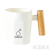 Amazon Hot Hot-Selling New Arrival Ins Style Plastic Tooth Mug Toothbrush Cup Water Drop Wooden Handle Water Cup Pp