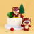 Vinyl Strawberry Bear Cake Baking Decoration Decoration Toys Story Strawberry Bear Bear Doll Cartoon Cute Bear