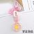 INS Summer Jelly Acrylic Chain Love AirPods Protective Case Pendant Bag Keychain