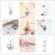 100 Languages I Love You Trending on TikTok Same Style Qixi Creative Projection Necklace 520 Gift Clavicle Chain