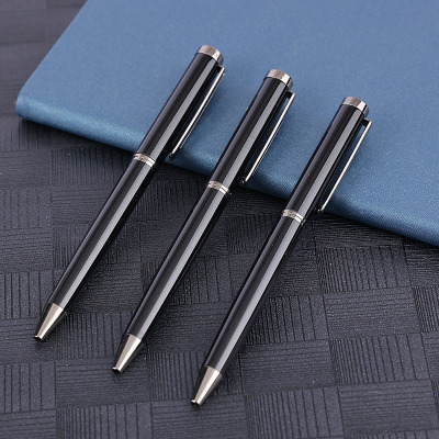 Signature Pen Business Set Signature Pen Metal Gel Pen Hand Gift Advertising Gift Black Metal Water-Based Paint Pen