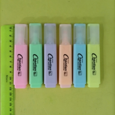 6 PCs PVC Color Fluorescent Pen