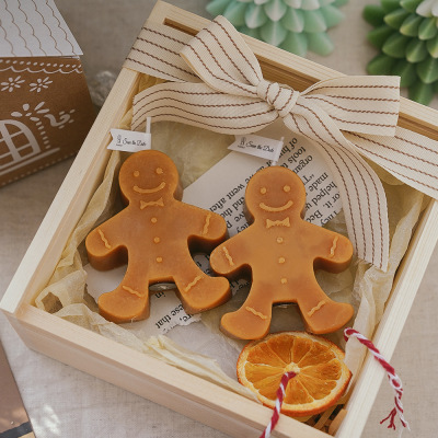 Wholesale Modeling Gingerbread Man Aromatherapy Christmas Aromatherapy Candle Creative Holiday Atmosphere Decorative Small Ornaments Aromatherapy Candle