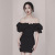 Design New Thai Fashion Brand Off-Shoulder Slim-Fit Slimming Dress Elegant Party Dress