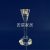 Factory Direct Sales Single-Head Crystal Candlestick Candle Holder Dining Table European Decoration Model Room Soft Decoration Decoration Wedding Candlestick