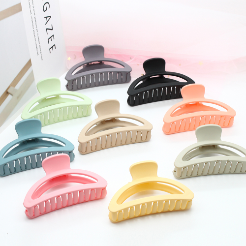 Barrettes Female Back Head Updo Hair Grip Bath Plastic frosted Non-Slip Head Barrettes Sub-Headdress Shark Clip