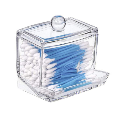 Crystal Cotton Box Cotton Pad Storage Box Home Storage Box Transparent Acrylic Cotton Box