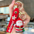 Cute Cartoon Key Button Christmas Snowman Key Chain Automobile Hanging Ornament Schoolbag Hanging Ornaments Small Gift Wholesale