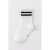 White Two Bars Students' Socks Spring and Autumn Mid-Calf Length Sports Children's Socks Solid Color Socks Boys' Girls Uniforms Cotton Socks