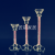 Factory Direct Sales Nordic Crystal Candlestick Candle Holder Dining Table European Decoration Model Room Soft Decoration Decoration Wedding Candlestick