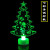 Luminous Colorful Acrylic Small Christmas Tree Snowman Santa Claus Gift Christmas Decoration Product Supplies